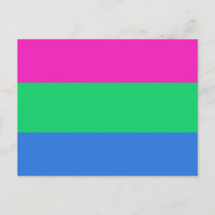 Polysexual Pride Flag Postcard