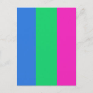 Polysexual Pride Flag Postcard