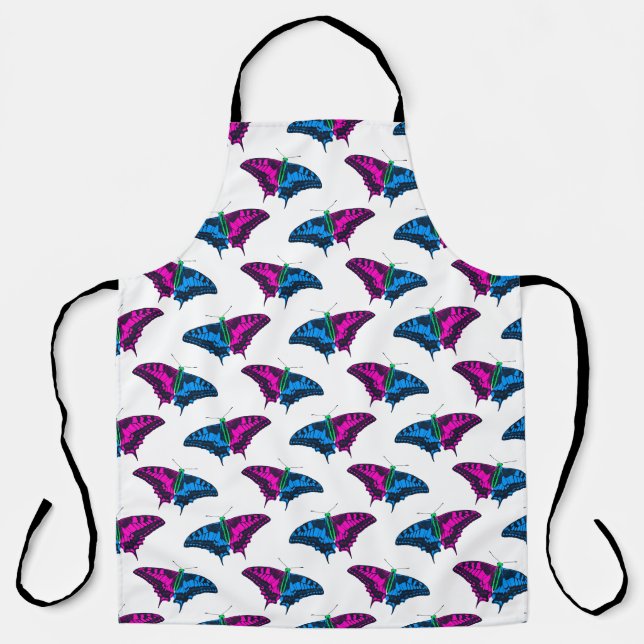 Polysexual Pride Flag Swallowtail Butterfly Apron (Front)