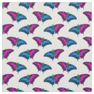 Polysexual Pride Flag Swallowtail Butterfly Fabric