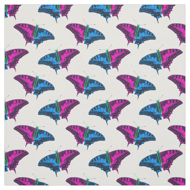 Polysexual Pride Flag Swallowtail Butterfly Fabric (Swatch)