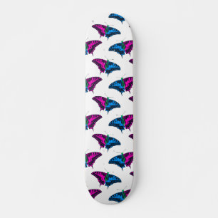 Polysexual Pride Flag Swallowtail Butterfly Skateboard