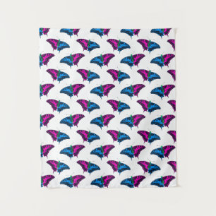 Polysexual Pride Flag Swallowtail Butterfly Tapestry