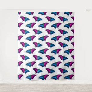 Polysexual Pride Flag Swallowtail Butterfly Tapestry