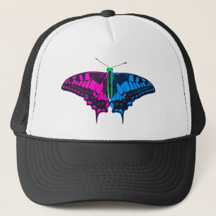 Polysexual Pride Flag Swallowtail Butterfly Trucker Hat