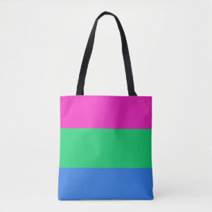 Polysexual Pride Flag Tote Bag