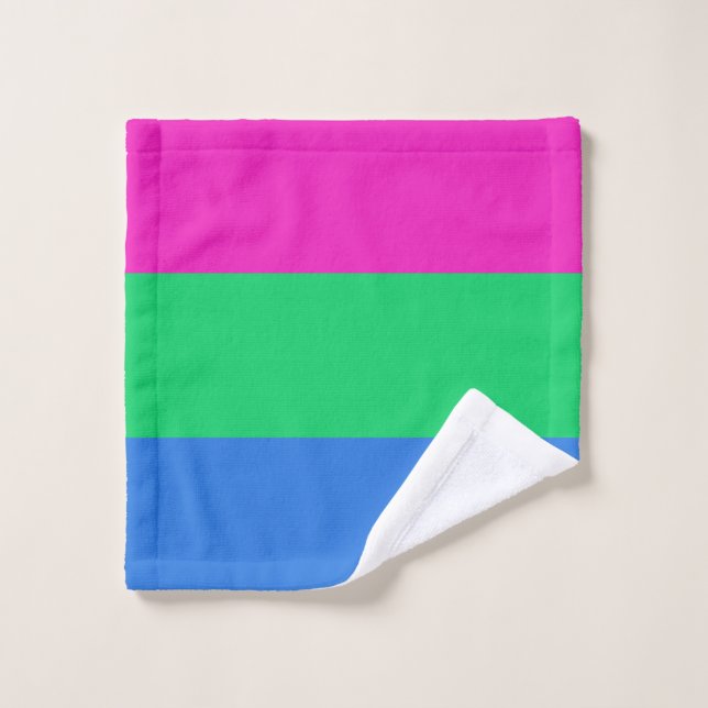Polysexual Pride Flag Wash Cloth (Wash Cloth)