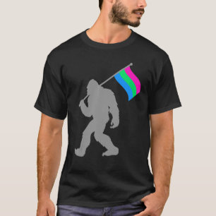 Polysexuality Pride Flag Monster On Polysexual T-Shirt