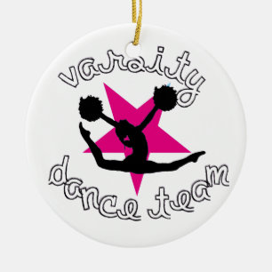 Pom Dance team Ceramic Tree Decoration