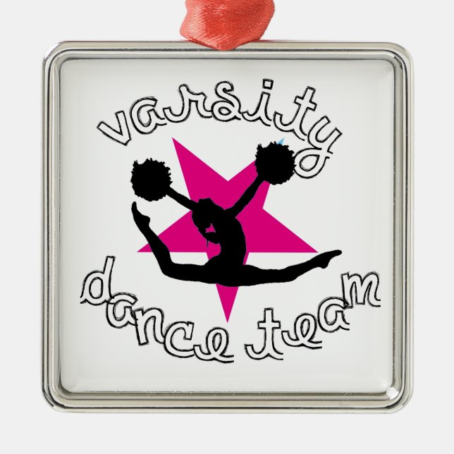 Pom Dance team Metal Tree Decoration (Front)