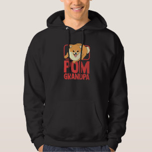 Pom Grandpa Dog Owner Pomeranian Hoodie