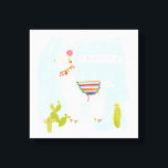 Pom Pom Llama Rama- Llater Llosers Canvas Print<br><div class="desc">Pom Pom Llama Rama IV by June Erica Vess. Features a relaxed llama with the phrase "Llater Llosers."</div>