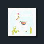 Pom Pom Llama Rama- Llater Llosers Canvas Print<br><div class="desc">Pom Pom Llama Rama IV by June Erica Vess. Features a relaxed llama with the phrase "Llater Llosers."</div>