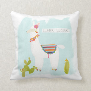 Pom Pom Llama Rama- Llater Llosers Cushion