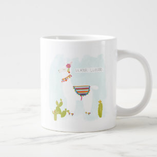Pom Pom Llama Rama- Llater Llosers Large Coffee Mug