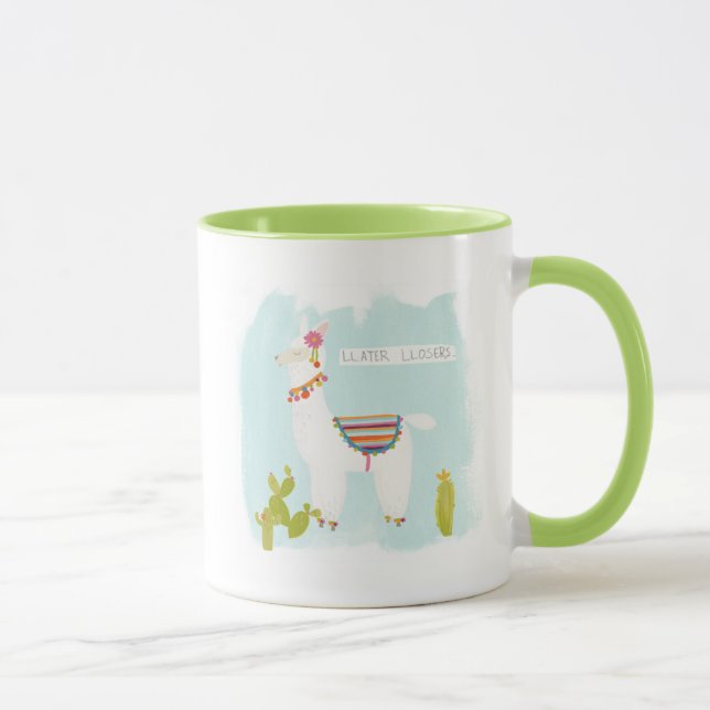 Pom Pom Llama Rama- Llater Llosers Mug (Right)