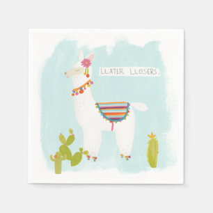 Pom Pom Llama Rama- Llater Llosers Napkin