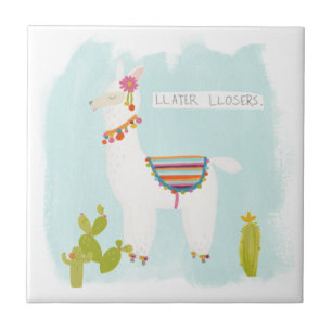 Pom Pom Llama Rama- Llater Llosers Tile
