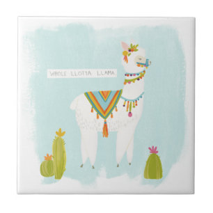 Pom Pom Llama Rama - Whole Lotta Llama Tile