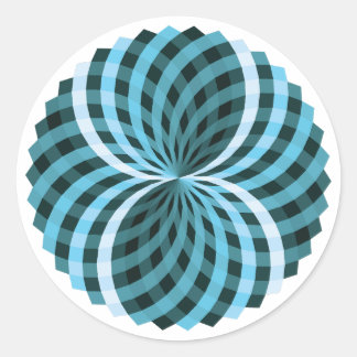 Pom-Pom Pattern Classic Round Sticker
