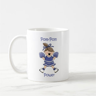 Pom-Pom Power Brunet Coffee Mug