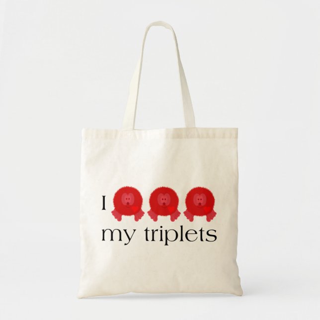 Pom Pom Triplets Bag (Front)
