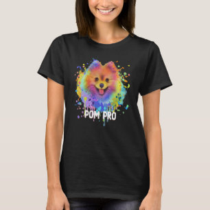 Pom Pro Pomeranian Humour Pom Pom Animal Pun Dog   T-Shirt