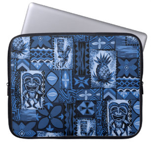 Pomaika’i Tiki Hawaiian Vintage Tapa Laptop Sleeve