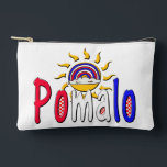 Pomalo – Croatian Relaxation with Sun & Rainbow  Accessory Pouch<br><div class="desc">Embrace the laid-back Croatian lifestyle with this vibrant Pomalo design! Featuring a cheerful sun, a peaceful rainbow, and bold lettering in Croatian flag colours, this artwork embodies the spirit of relaxation and taking life easy. Perfect for travel lovers, Croatia fans, and anyone who appreciates a slow and mindful approach to...</div>