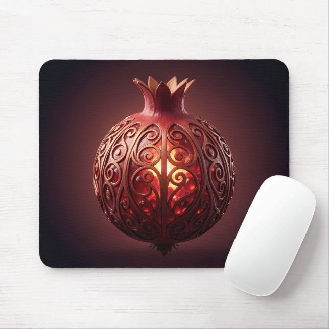 Pomegranate´10 Mouse Mat (With Mouse)