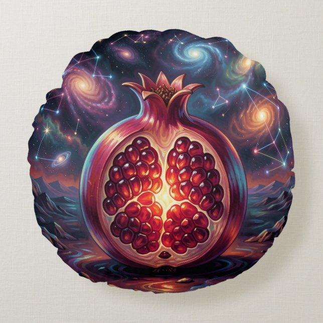 Pomegranate´2 Round Cushion (Front)