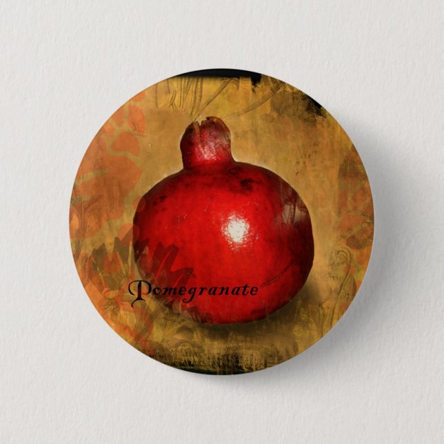 Pomegranate 6 Cm Round Badge (Front)