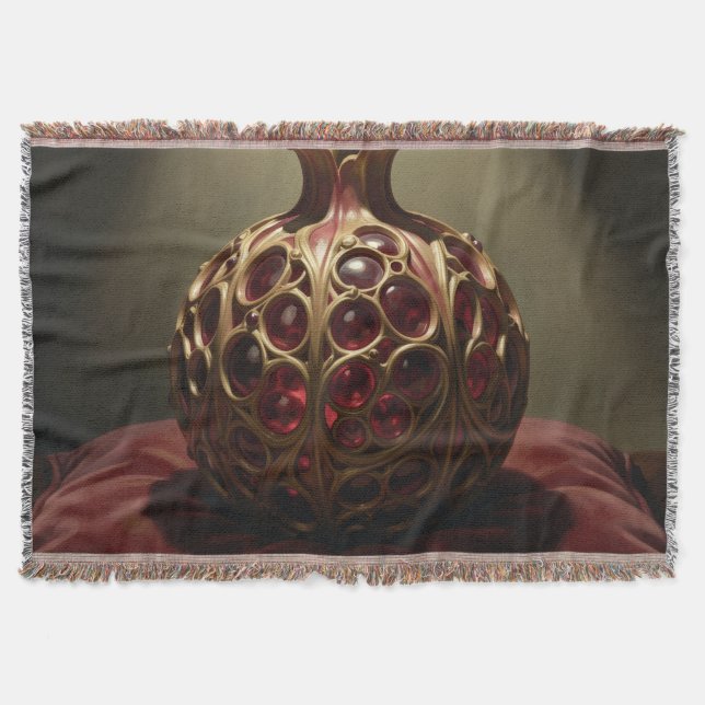 Pomegranate´9 Throw Blanket (Front)