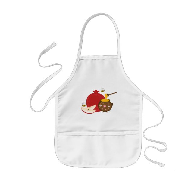 Pomegranate and Honey Kids Apron (Front)