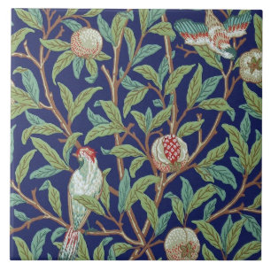 Pomegranate and Little Bird, William Morris Tile