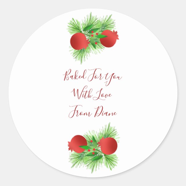 Pomegranate and Pine Labels (Front)