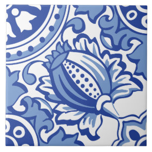 Pomegranate Bloom Tile