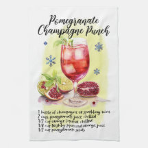 Pomegranate Champagne PunchRecipe Christmas design