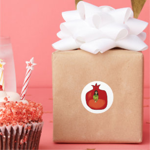 Pomegranate  classic round sticker