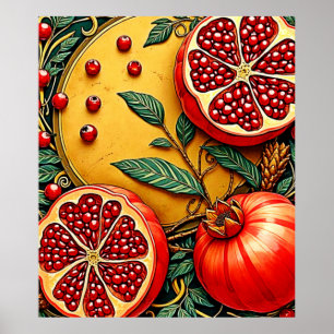 Pomegranate Elegance Art Print