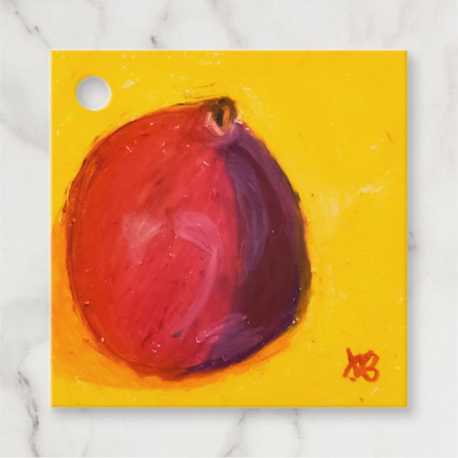 Pomegranate Favour Tags (Front)