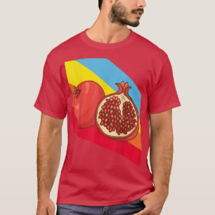 Pomegranate Fruit Food Vegan Vegetarian T-Shirt