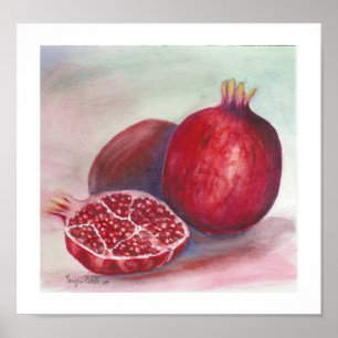 pomegranate fruit poster