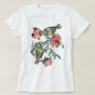 Pomegranate Fruits & Lovebirds T-Shirt