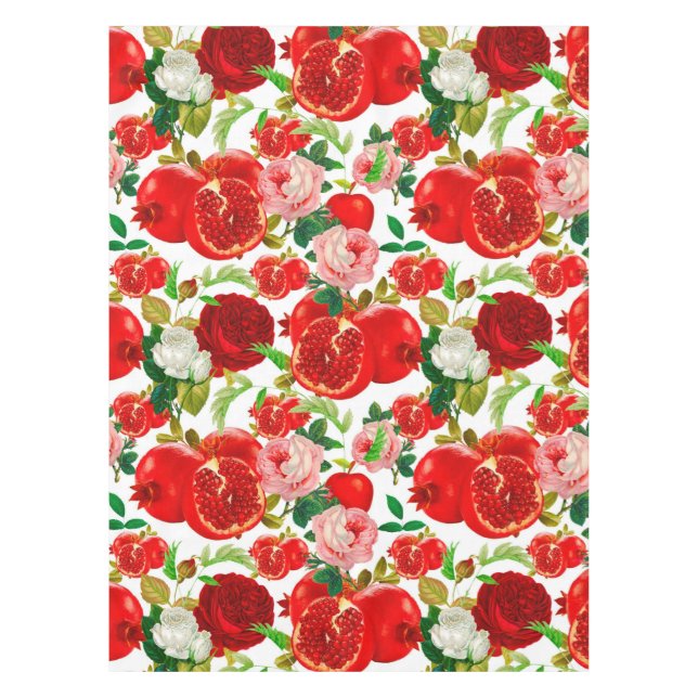 Pomegranate,fruits,summer,flowers     tablecloth (Front)