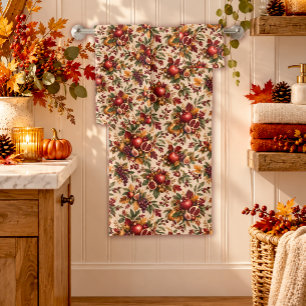 Pomegranate Harvest Thanksgiving Bath Towel Set