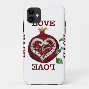 Pomegranate Heart LOVE Valentine iPhone 11 Case