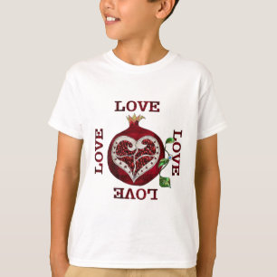 Pomegranate Heart LOVE Valentine T-Shirt