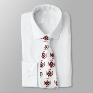 Pomegranate Heart LOVE Valentine Tie