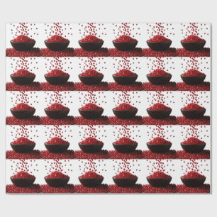 Pomegranate Illustration – Elegant Fruit Design Wrapping Paper